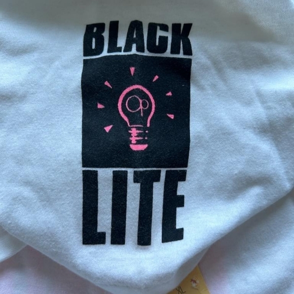 OCEAN PACIFIC rare 80s vintage op Black Lite Beach Surfing XL Tee Shirt - Picture 3 of 3